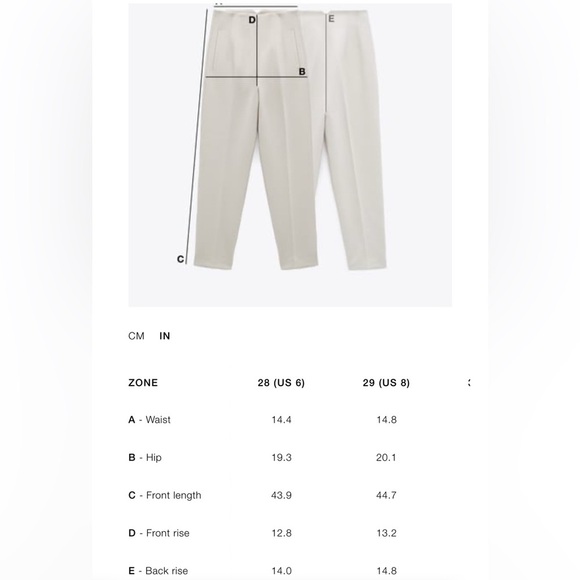 NWT ZARA ZW COLLECTION HIGH WAIST WIDE LEG JEANS - Picture 8 of 8